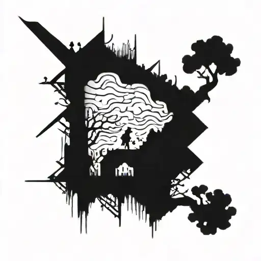 fear of heights   tattoo design idea