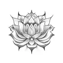 spinal tattoo with lotus and vines tattoo design idea