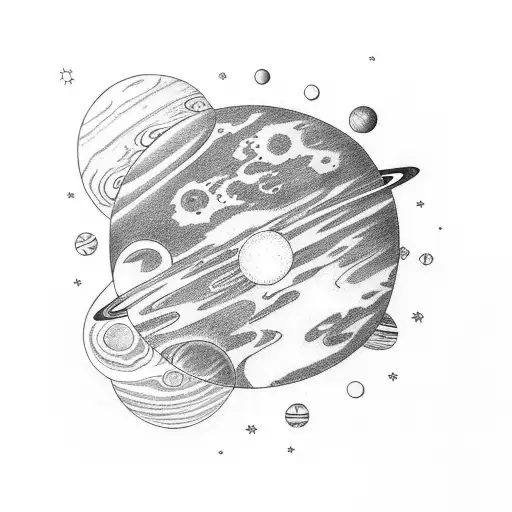 I don't know about the planets, but my love will always revolve around you. tattoo design idea