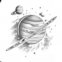 I don't know about the planets, but my love will always revolve around you. tattoo design idea