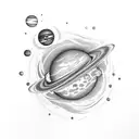 I don't know about the planets, but my love will always revolve around you. tattoo design idea