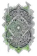 viking runes thor y loki tattoo design idea