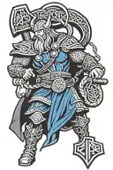 viking runes thor y loki tattoo design idea