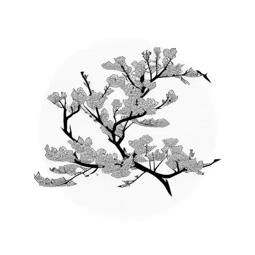 Cherry Blossom Tree tattoo design idea
