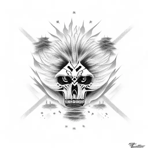 Uncle death date 11/26/16, cross, lion, clouds tattoo design idea