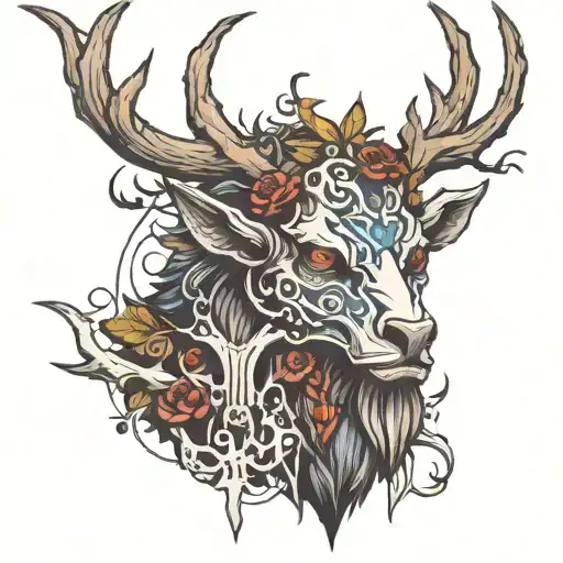 wendigo tattoo design idea