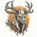 wendigo tattoo design idea