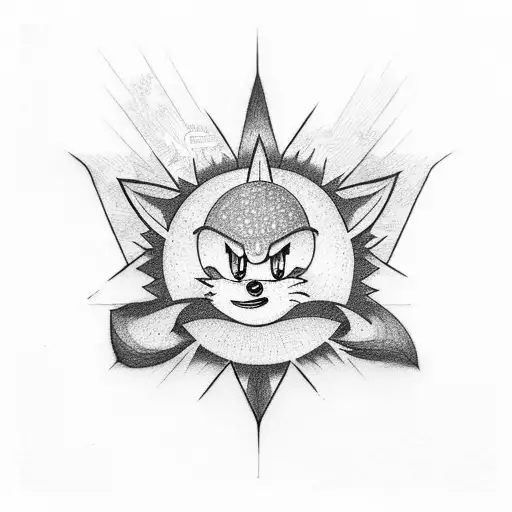 chaos emeralds sonic tattoo design idea