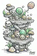Pebbles and bam bam tattoo design idea