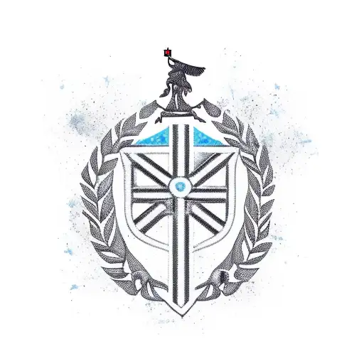 army with romanian flag tattoo design idea