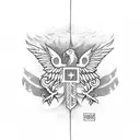 war with romanian flag tattoo design idea