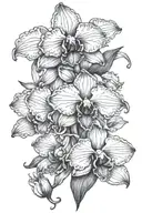 Cattleya tattoo design idea