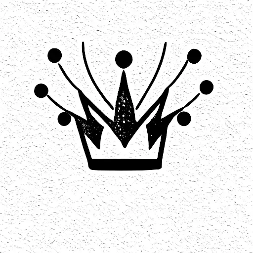 Queen's Crown rainbow sun angel  tattoo design idea