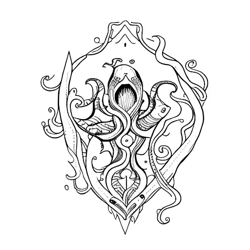 mergulho e mma tattoo design idea