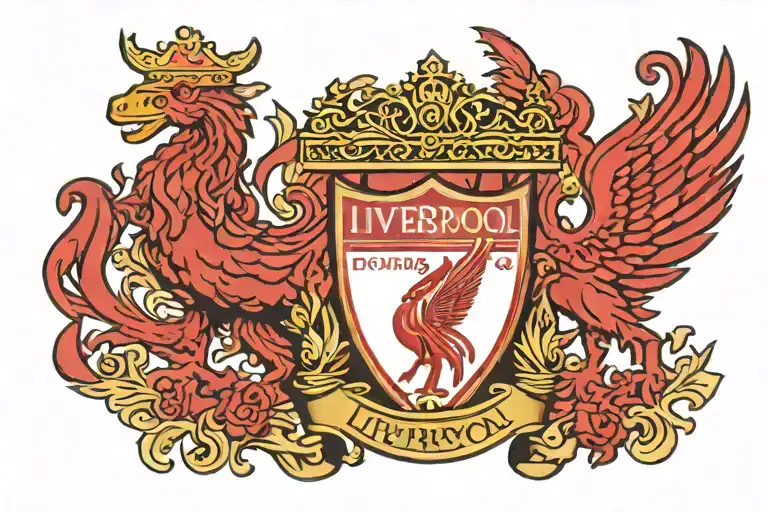 Liverpool FC crest tattoo design idea