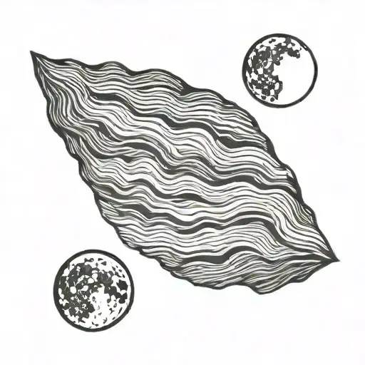 Waning Gibbous Moon tattoo design idea