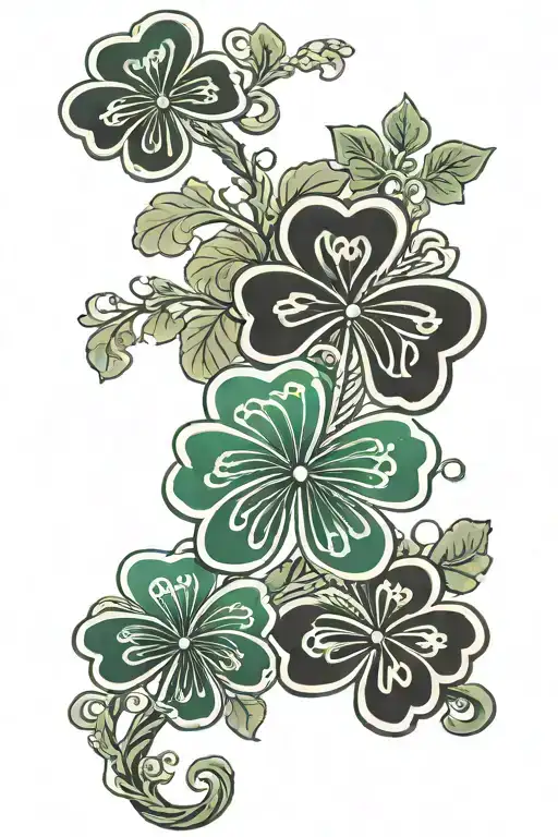 Shamrock tattoo design idea