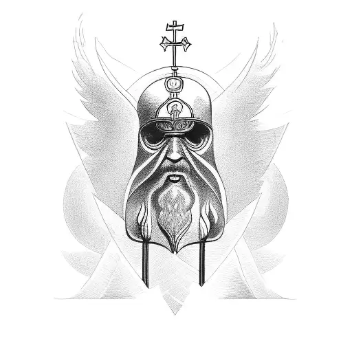 saint raphael  tattoo design idea