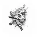 drugs tattoo design idea