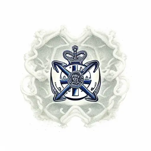 Royal Navy Above Water Tactical  tattoo design idea