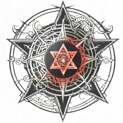 alchemy transmutation circle tattoo design idea
