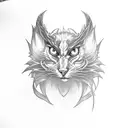 tail stick out from portal tattoo design idea