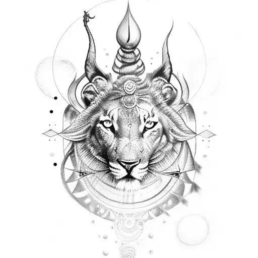 universe, shiva, work, control tattoo design idea