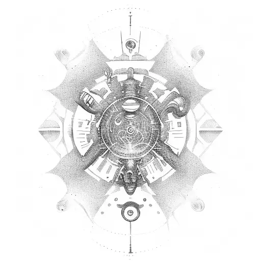 universe, god, work, control tattoo design idea