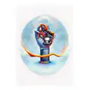 masculinity, hardwork, god tattoo design idea