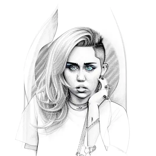 MIley Cyrus Jaded tattoo design idea