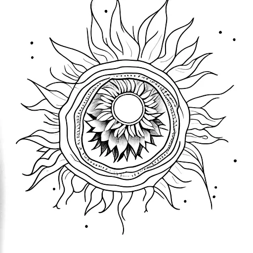 piccolo girasole  tattoo design idea