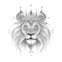 Lion god tattoo design idea