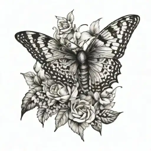 what is meant to be will be, with moths   tattoo design idea