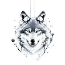 wolf medieval tattoo design idea