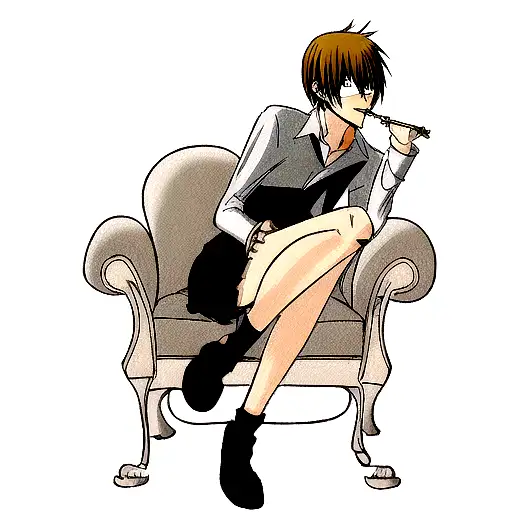 light yagami sharing a joint with ryuk tattoo design idea