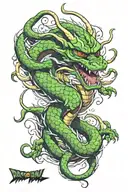 shenron dragon ball  tattoo design idea