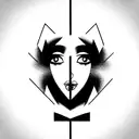 Ein Mann sitzt und umarmt von hinten einen alten Röhrenfernseher. Seine Knie sind 90° angewinkelt. Das Finale Bild soll  tattoo design idea