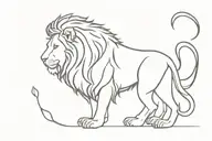 lion courage serenity wisdom tattoo design idea