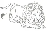 lion courage serenity wisdom tattoo design idea
