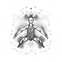 gymnastics tattoo design idea