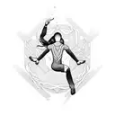 gymnastics tattoo design idea