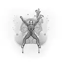 gymnastics tattoo design idea