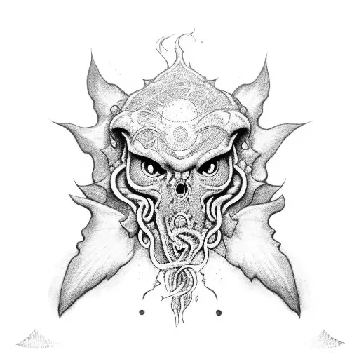 Ktulhu lovecraft tattoo design idea