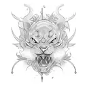 defeating anxiety tattoo design idea