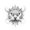 defeating anxiety tattoo design idea