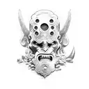 hellboy tattoo design idea