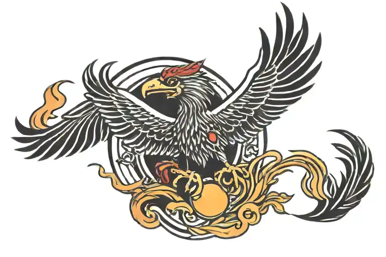 love sun setting Philippine sun rising phoenix rising from ashes tattoo design idea