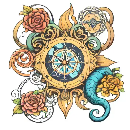 Aquarius, Libra, Cancer, Gemini, Leo, Sagittarius, Pisces, tattoo design idea