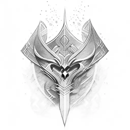 sword tattoo design idea