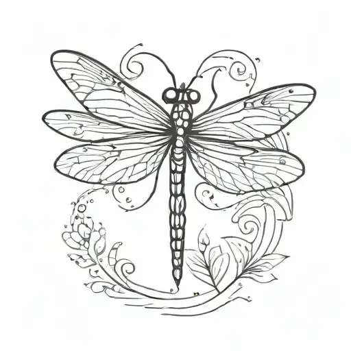 dragonfly tattoo design idea